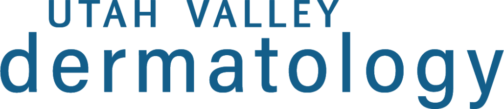 Utah Valley Dermatology Logo Solid blue